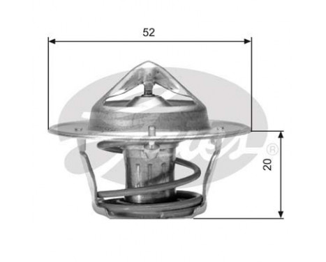 Thermostat, coolant TH04182G1 Gates