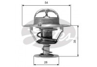 Thermostat, coolant TH04277 Gates