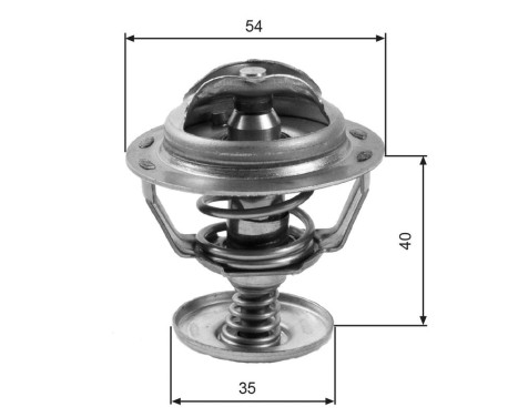 Thermostat, coolant TH06082G1 Gates, Image 2