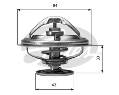 Thermostat, coolant TH06582G1 Gates, Image 2