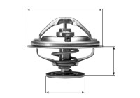 Thermostat, coolant TH06582G1 Gates