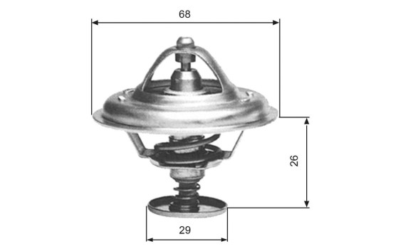 Thermostat, coolant TH08983G1 Gates, Image 2