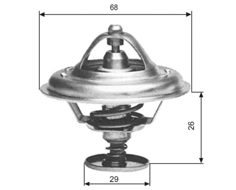 Thermostat, coolant TH09781G1 Gates, Image 2