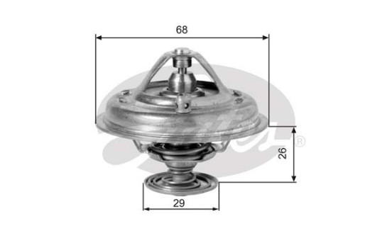 Thermostat, coolant TH10078G1 Gates