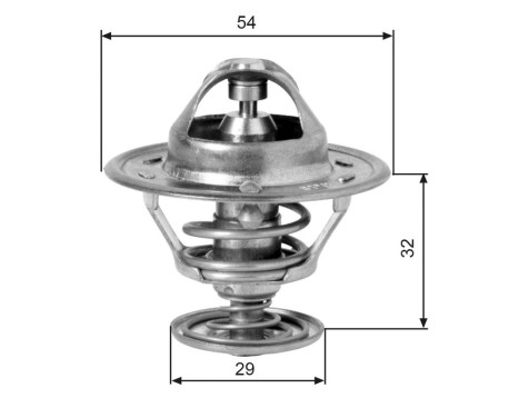 Thermostat, coolant TH10981G1 Gates, Image 2