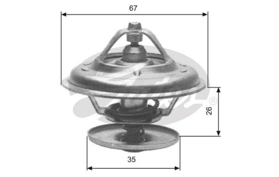 Thermostat, coolant TH11680G1 Gates