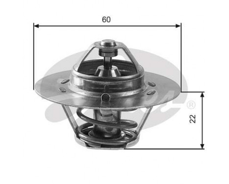 Thermostat, coolant TH12480G1 Gates