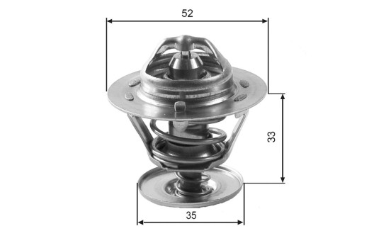 Thermostat, coolant TH12588G1 Gates, Image 2