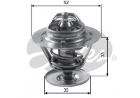 Thermostat, coolant TH12592G1 Gates
