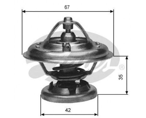 Thermostat, coolant TH12685G1 Gates, Image 2