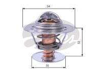 Thermostat, coolant TH13684G1 Gates