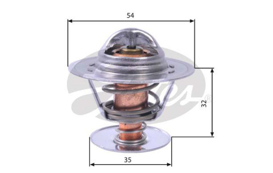 Thermostat, coolant TH13684G1 Gates