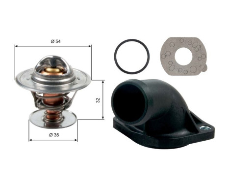Thermostat, coolant TH13684K1 Gates