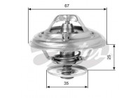 Thermostat, coolant TH14380G1 Gates