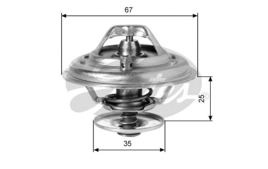 Thermostat, coolant TH14392G1 Gates