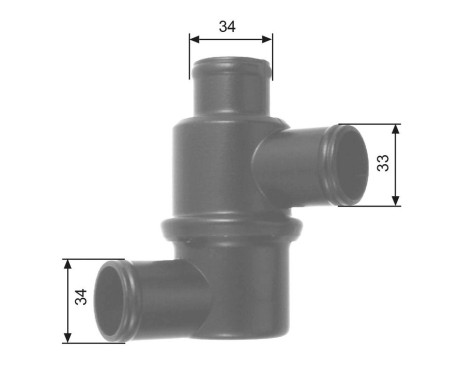 Thermostat, coolant TH14580 Gates, Image 2