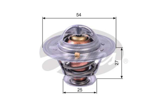 Thermostat, coolant TH22782G1 Gates, Image 2