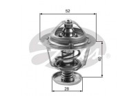 Thermostat, coolant TH24782G1 Gates