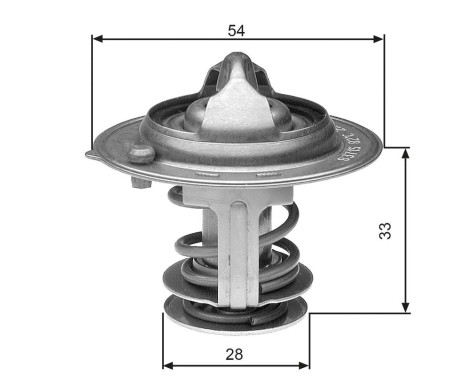 Thermostat, coolant TH29882G1 Gates, Image 2