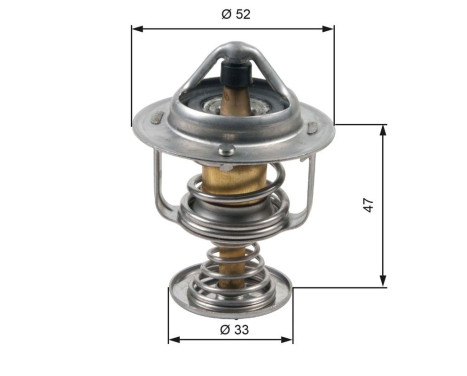 Thermostat, coolant TH30580G1 Gates, Image 2