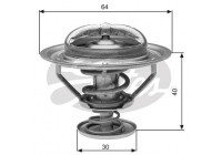 Thermostat, coolant TH31182G1 Gates