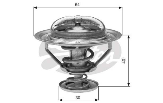 Thermostat, coolant TH31182G1 Gates