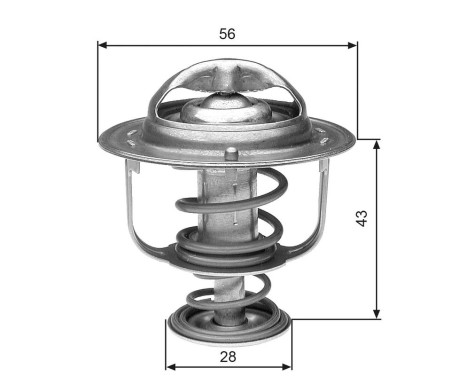 Thermostat, coolant TH31271G1 Gates, Image 2