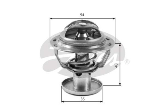Thermostat, coolant TH32387G1 Gates, Image 3