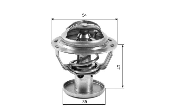 Thermostat, coolant TH32387G1 Gates, Image 2