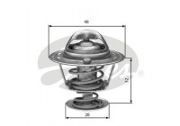 Thermostat, coolant TH32576G1 Gates