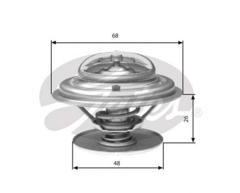 Thermostat, coolant TH32882G1 Gates