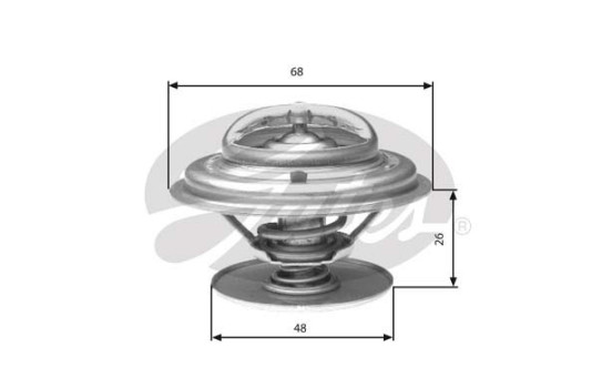 Thermostat, coolant TH32882G1 Gates