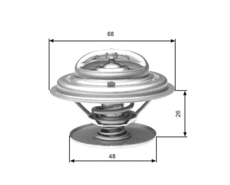 Thermostat, coolant TH32882G1 Gates, Image 2