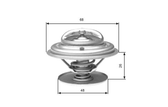 Thermostat, coolant TH32882G1 Gates, Image 2