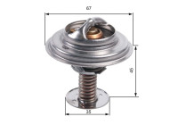 Thermostat, coolant TH45682G1 Gates