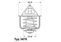 Thermostat, coolant