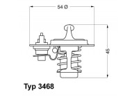 Thermostat, coolant