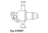 Thermostat, coolant