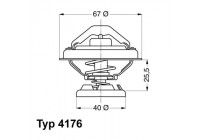 Thermostat, coolant