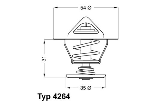 Thermostat, coolant