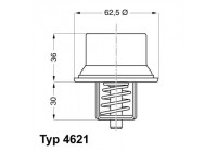 Thermostat, coolant