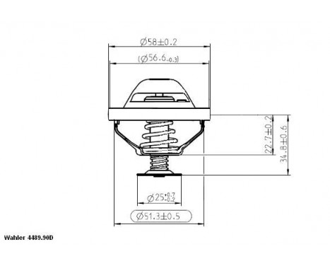 Thermostat, coolant
