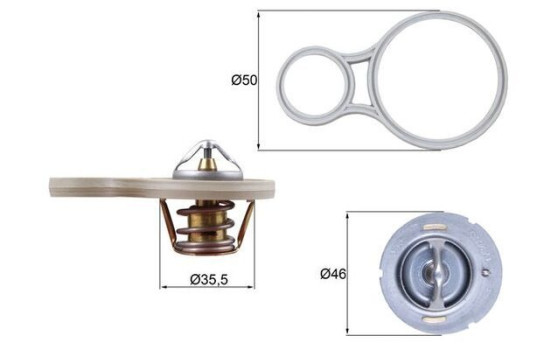 Thermostat, coolant