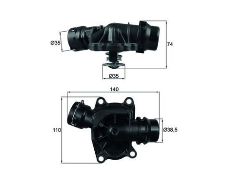 Thermostat, coolant