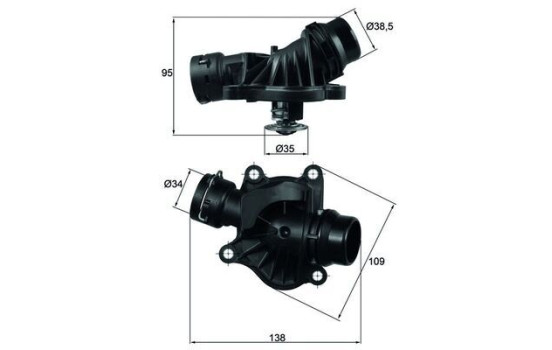 Thermostat, coolant