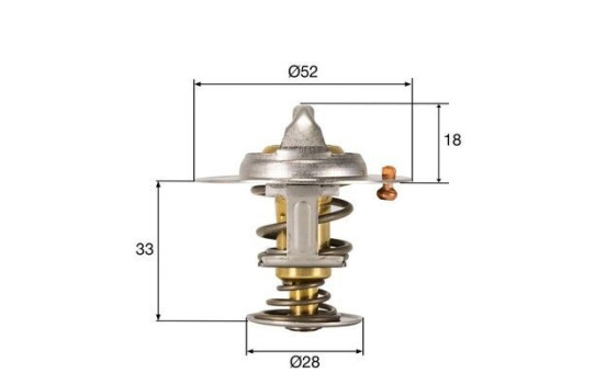 Thermostat, coolant