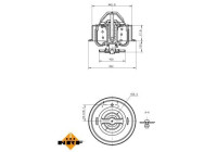 Thermostat, coolant