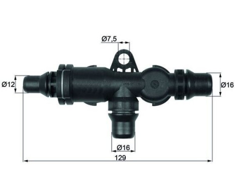 Thermostat, oil cooling