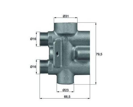 Thermostat, oil cooling