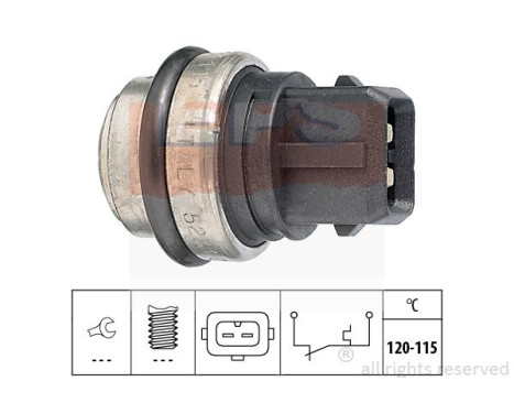 Temperature Switch, radiator fan Made in Italy - OE Equivalent 1.850.233 EPS Facet